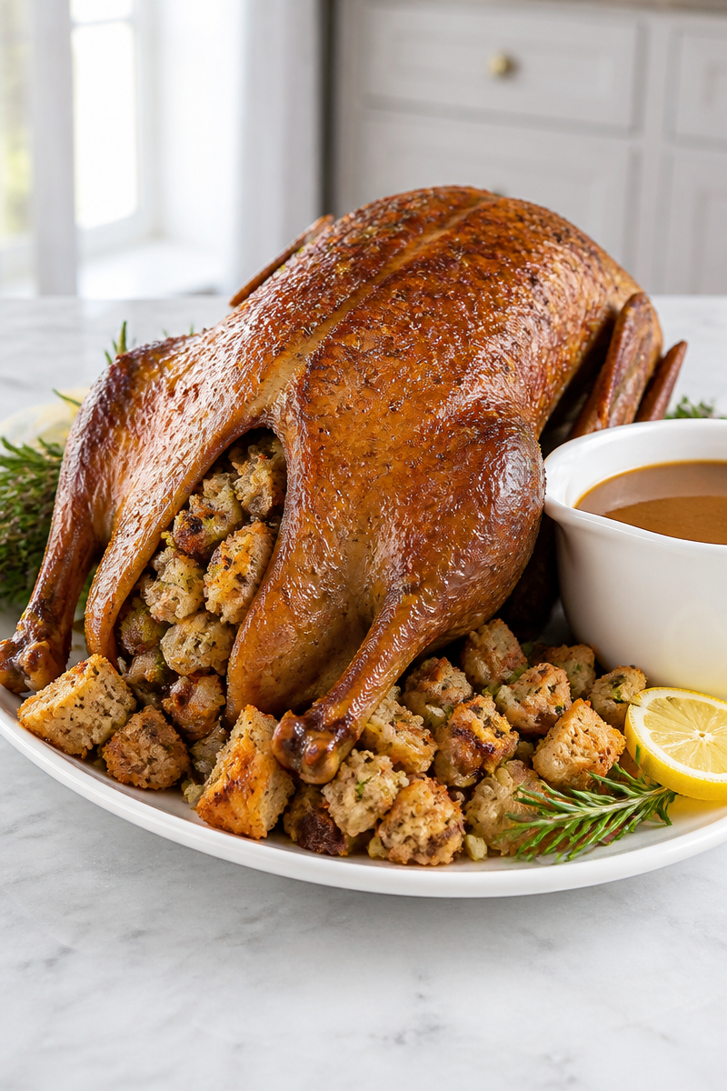 Classic Roasted Goose Herb Stuffing