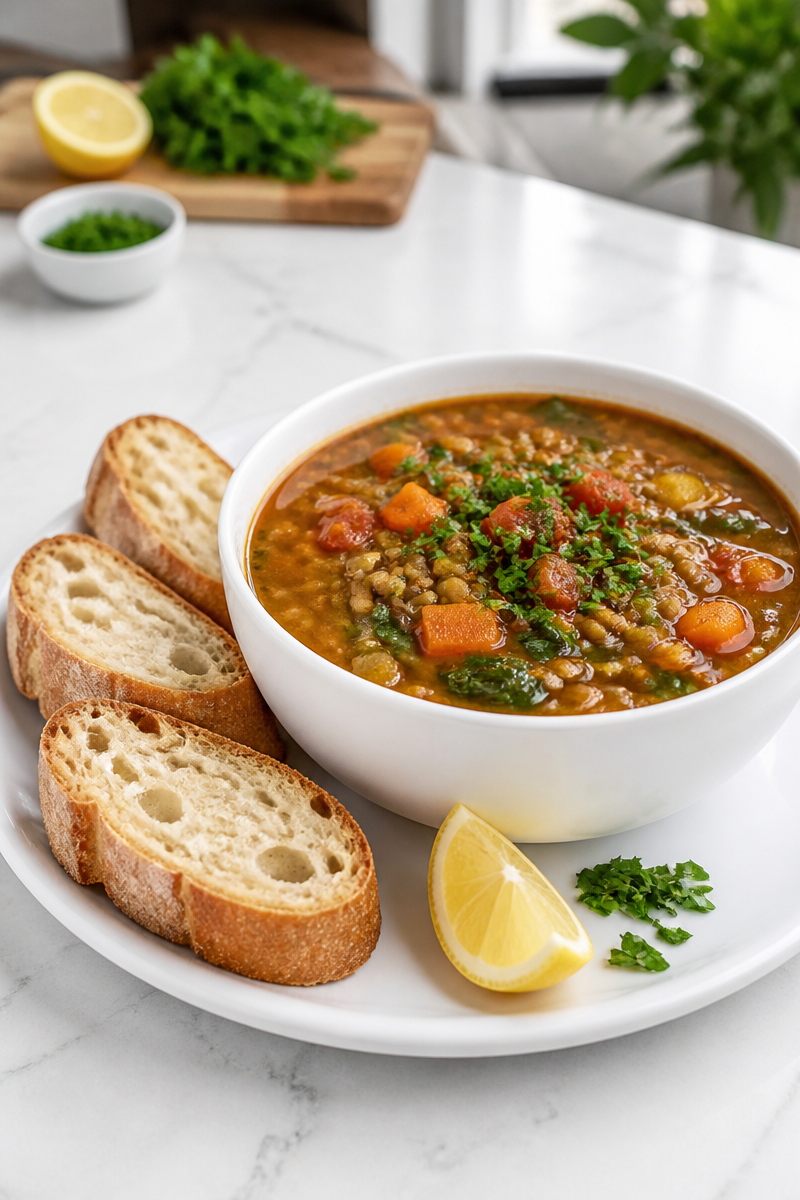 Budget Friendly Lentil Vegetable Soup