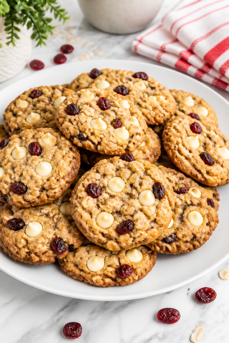 White Chocolate Cranberry Oatmeal Cookie