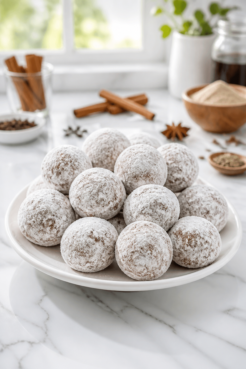 Classic Pfeffernusse Spice Cookie Ball