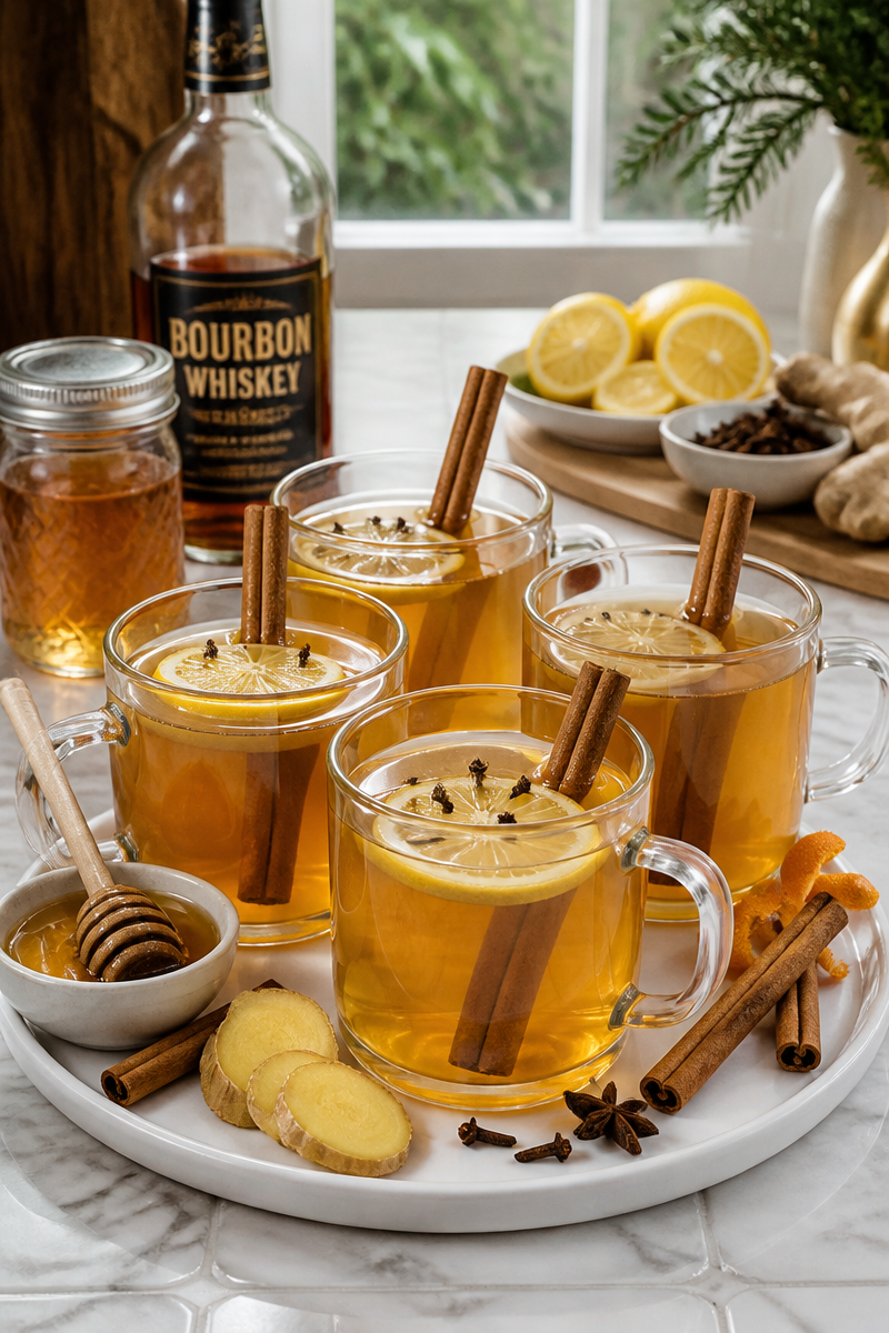 Holiday Spiced Hot Toddy Cocktail