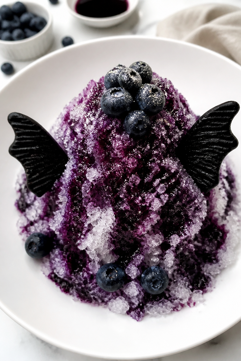 Mothman Blueberry Moon Snow Cone