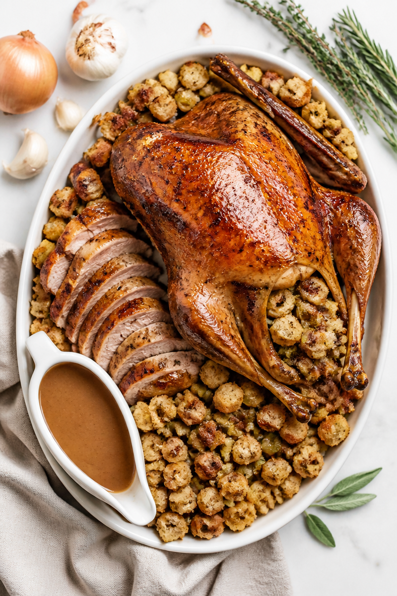 Classic Roasted Goose Herb Stuffing