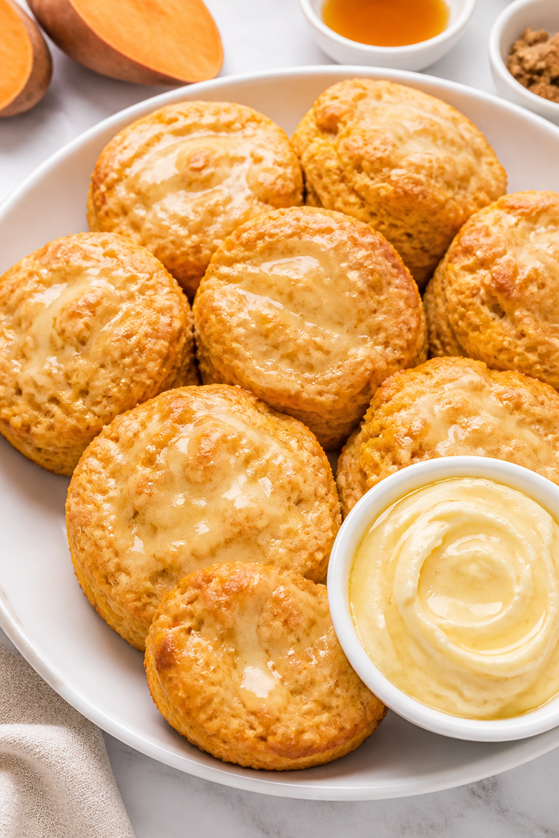 Sweet Potato Biscuit Honey Butter