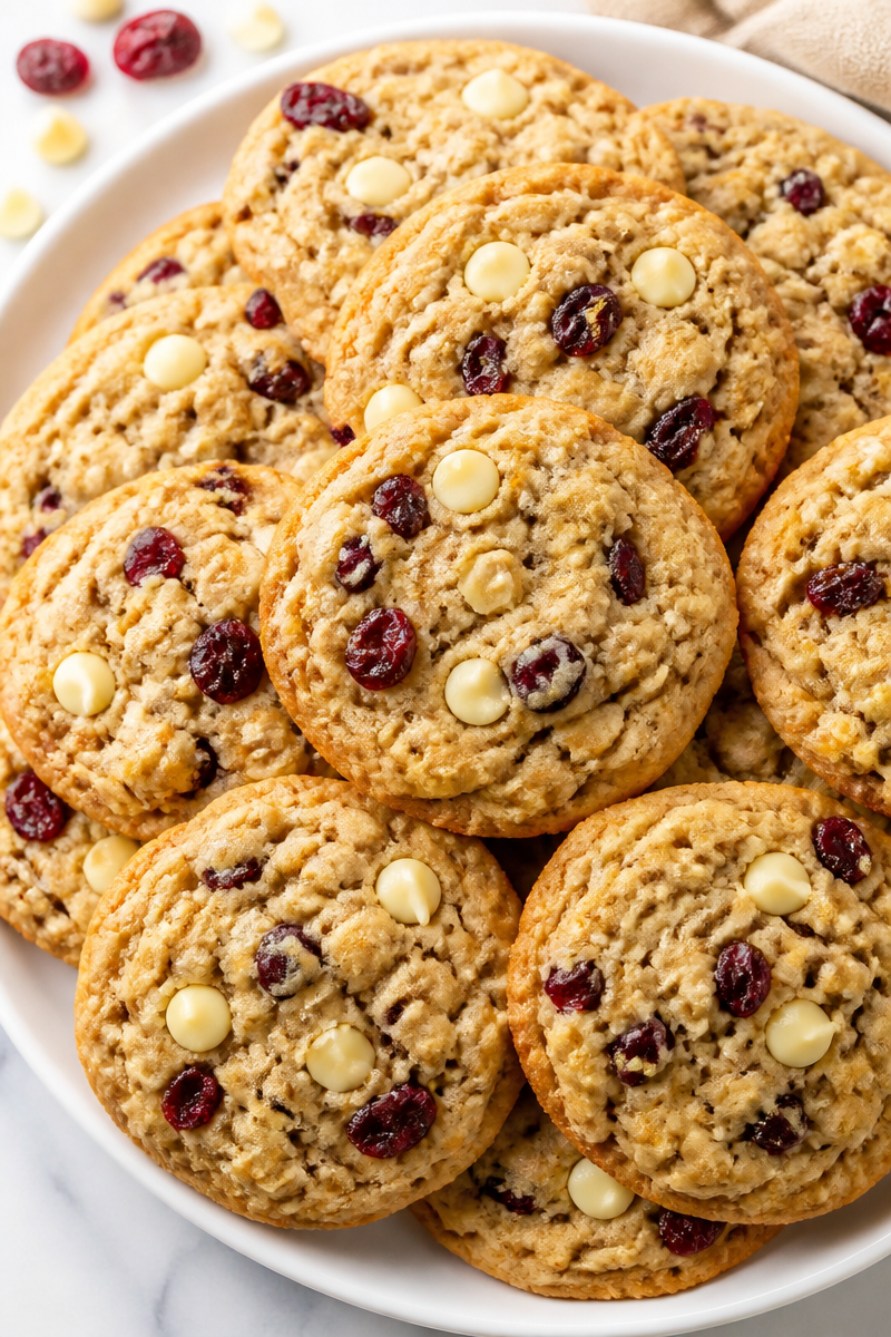 White Chocolate Cranberry Oatmeal Cookie