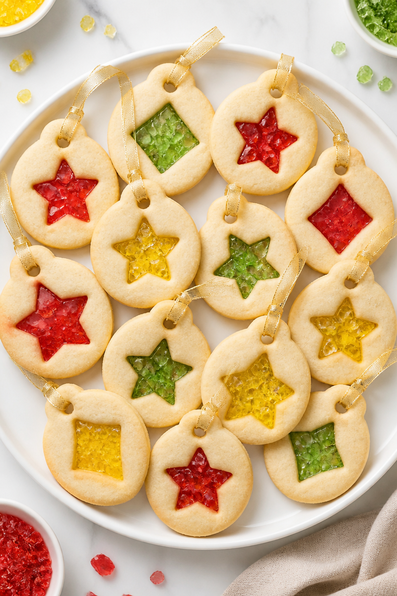 Christmas Window Pane Stained Cookie