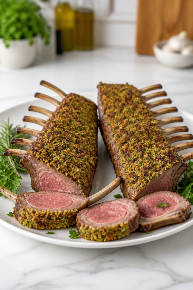 Herb Crusted Rack Of Lamb Herb Crusted Rack Of Lamb