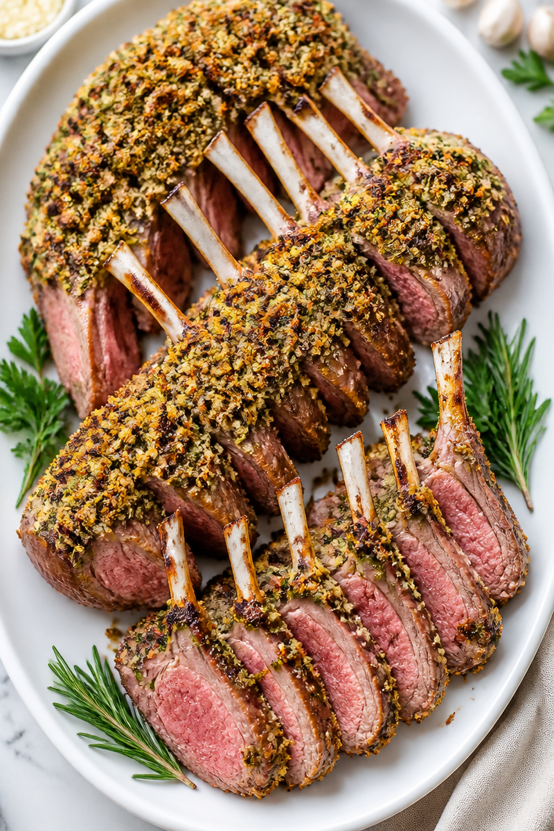 Herb Crusted Rack Of Lamb Herb Crusted Rack Of Lamb