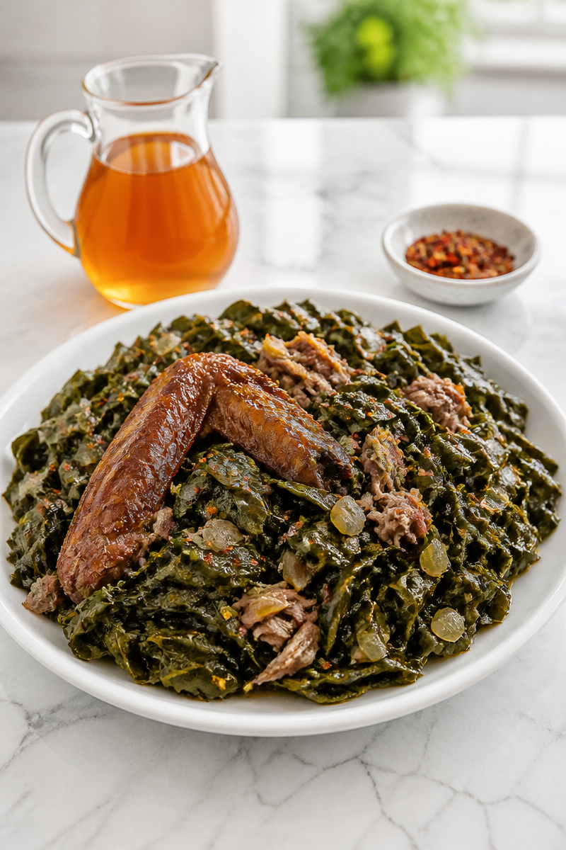 Southern Smoked Turkey Collard Greens