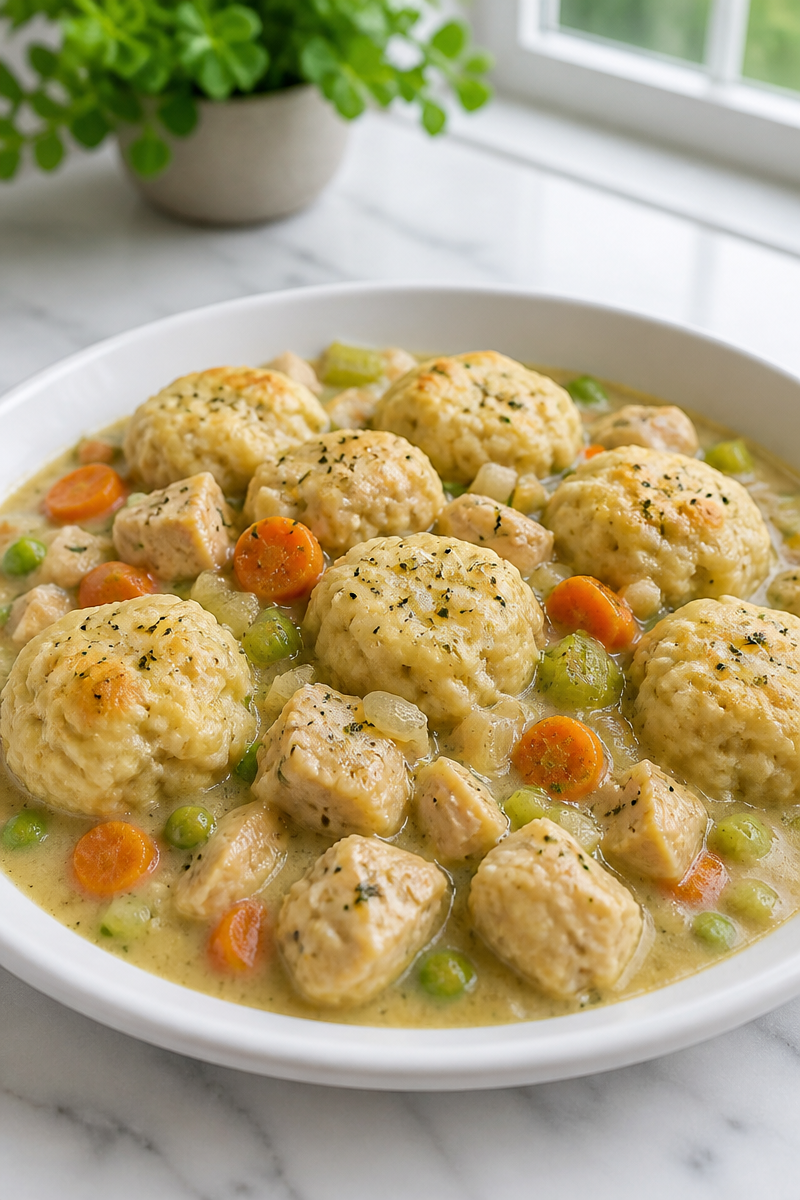 Slow Cooker Chicken And Dumplings