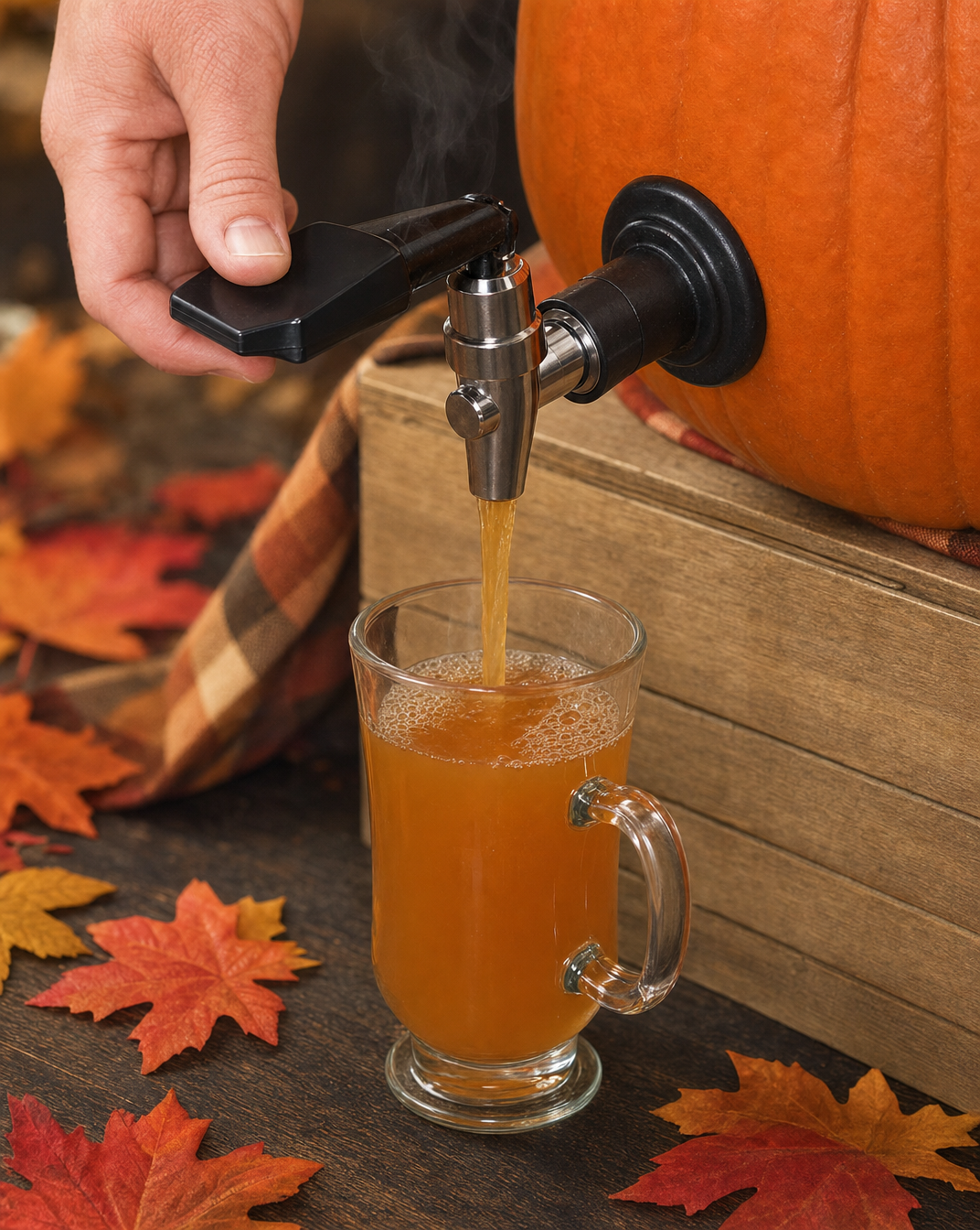 Pumpkin Keg Bourbon-Apple Punch Recipe | Food Network Kitchen | Food Network