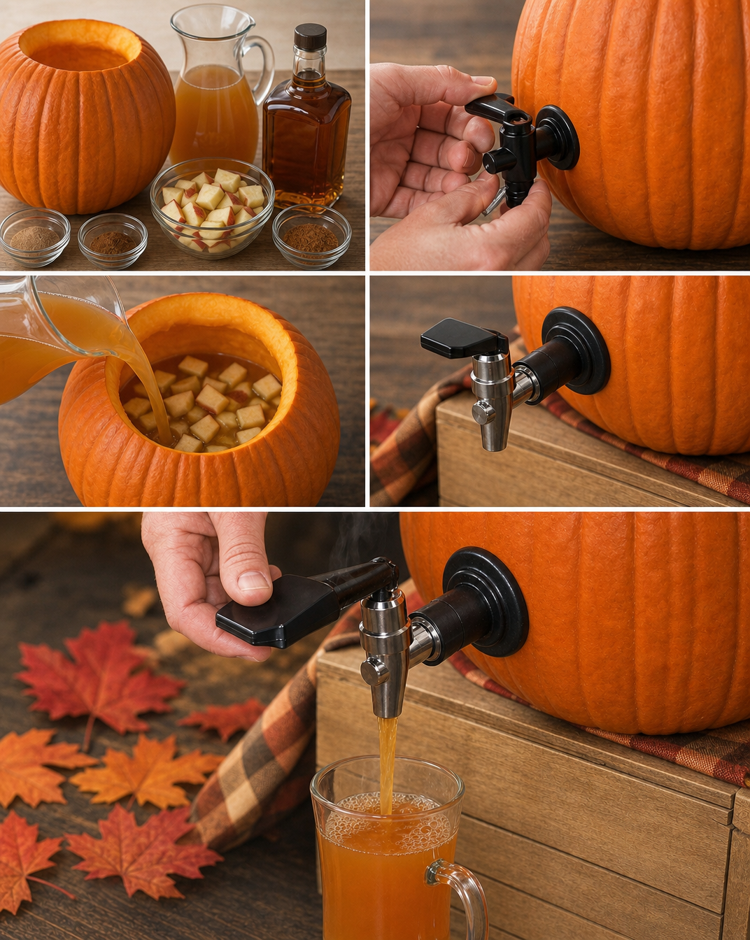 Pumpkin Keg Bourbon-Apple Punch Recipe | Food Network Kitchen | Food Network