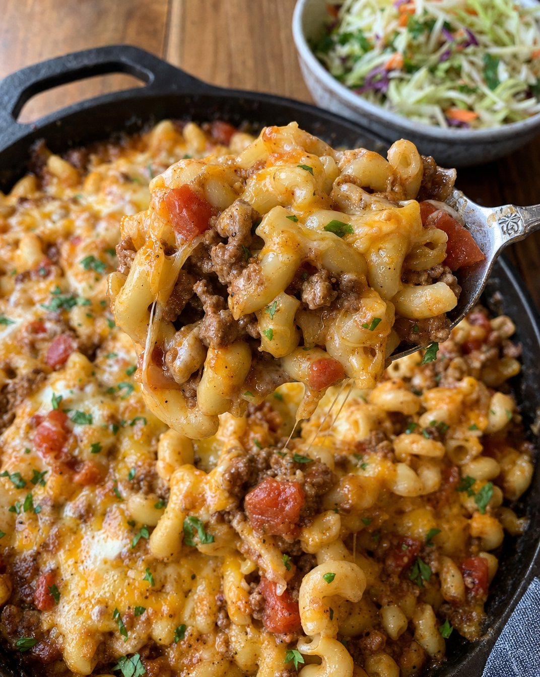 One Pan Cheesy Taco Mac
