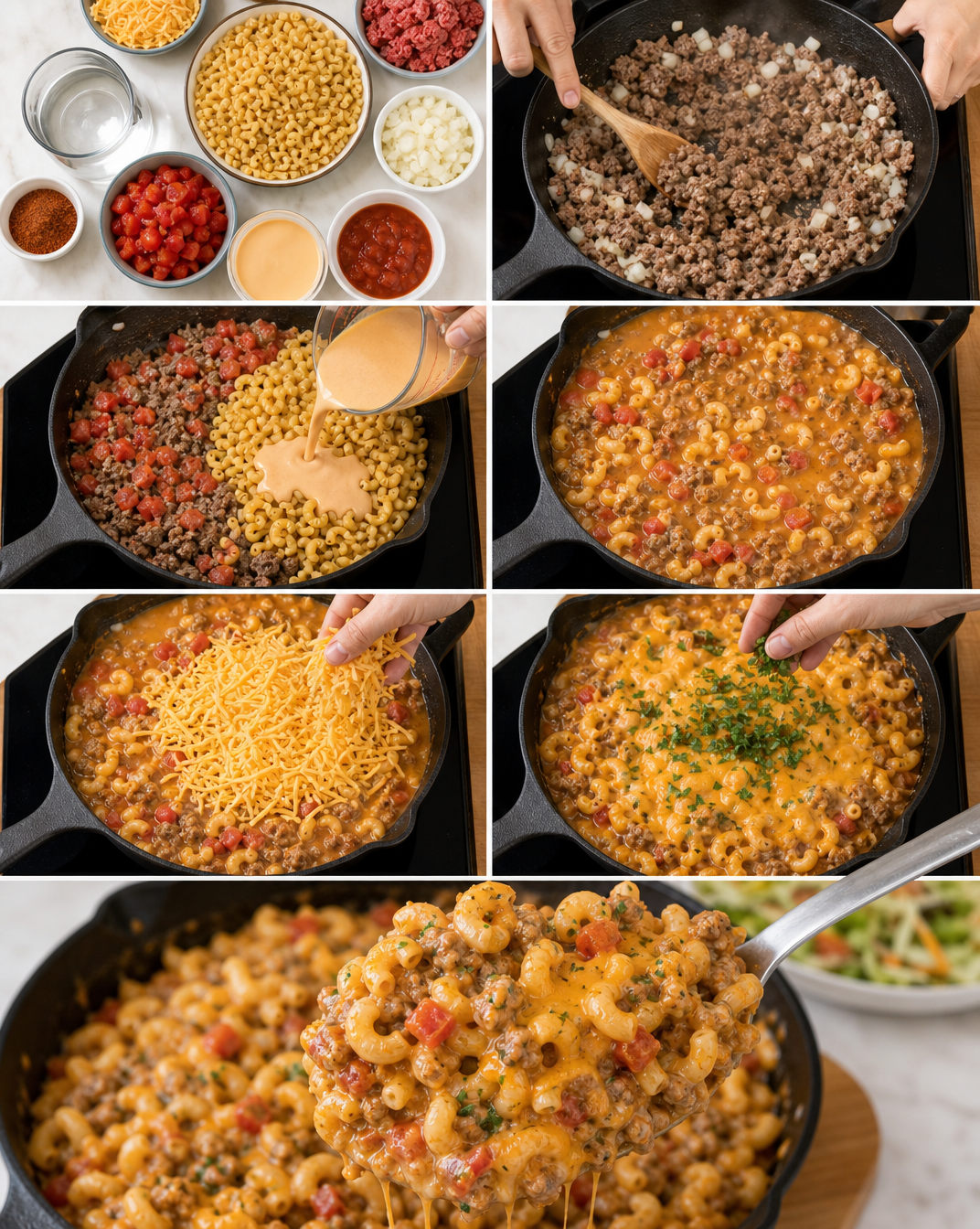 One Pan Cheesy Taco Mac