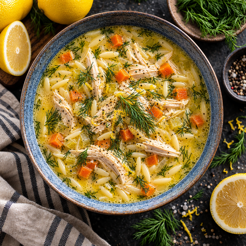 Avgolemono: Easy One-Pot Greek Lemon Chicken Soup
