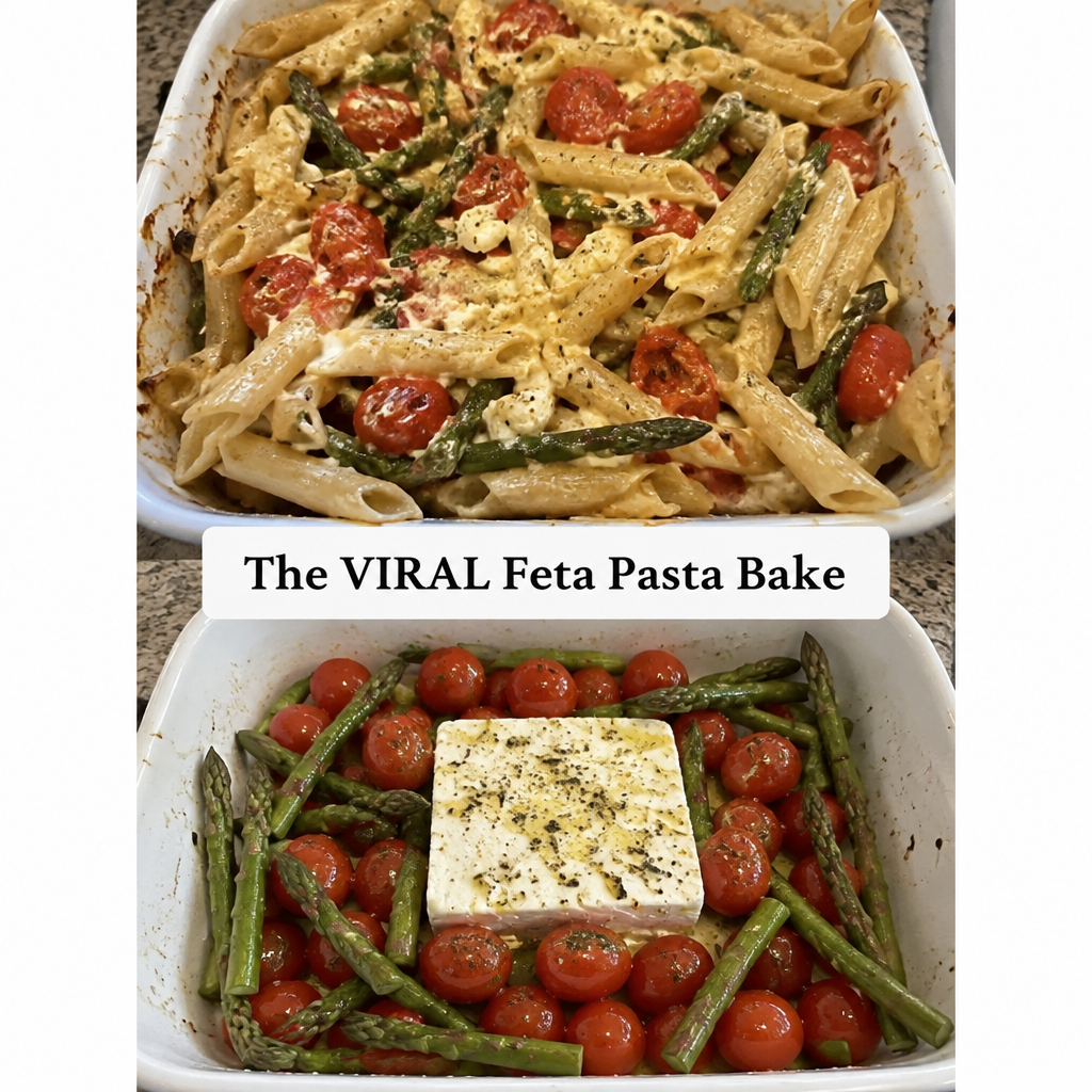 EASY Creamy Feta Pasta Bake
