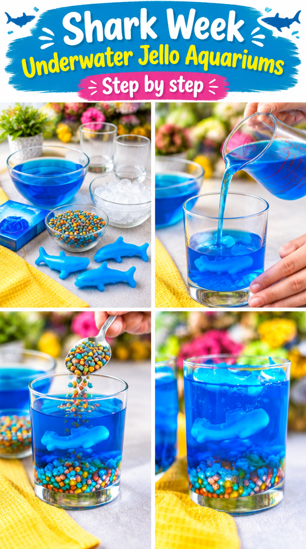Shark Week Under Water Jello Aquariums!