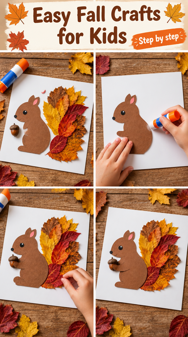 15+ Easy Fall Crafts For Kids | Fun Autumn DIY Activities For Preschool & Elementary - CuteEasy