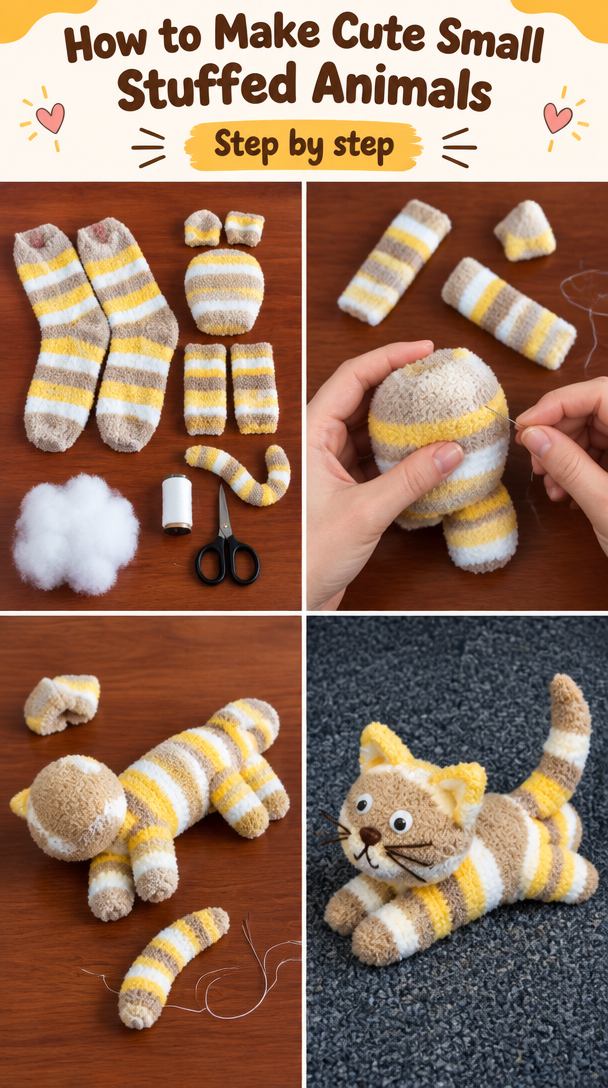 Tutorials to Make Cute Small Stuffed Animals: 50 Examples