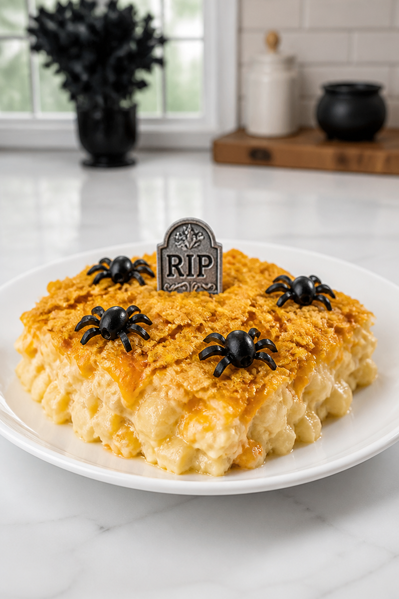 Easy Halloween Funeral Potato Casserole
