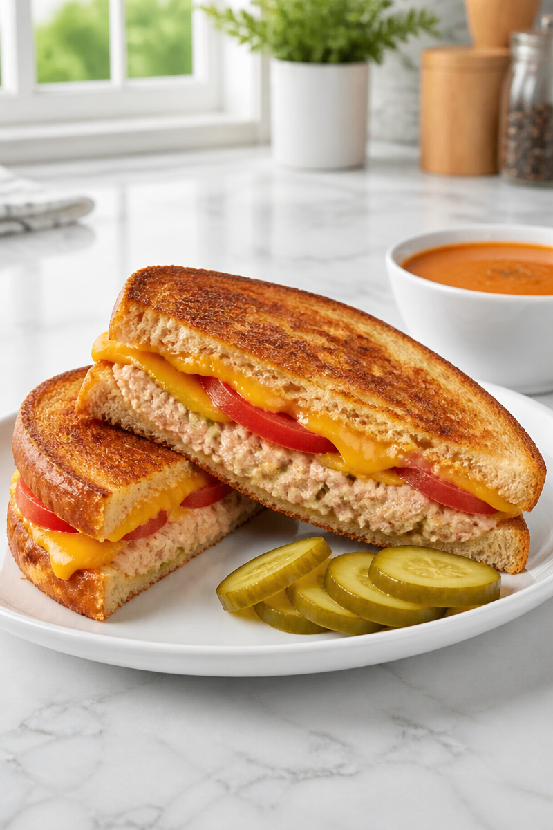 Easy Classic Tuna Melt Sandwich