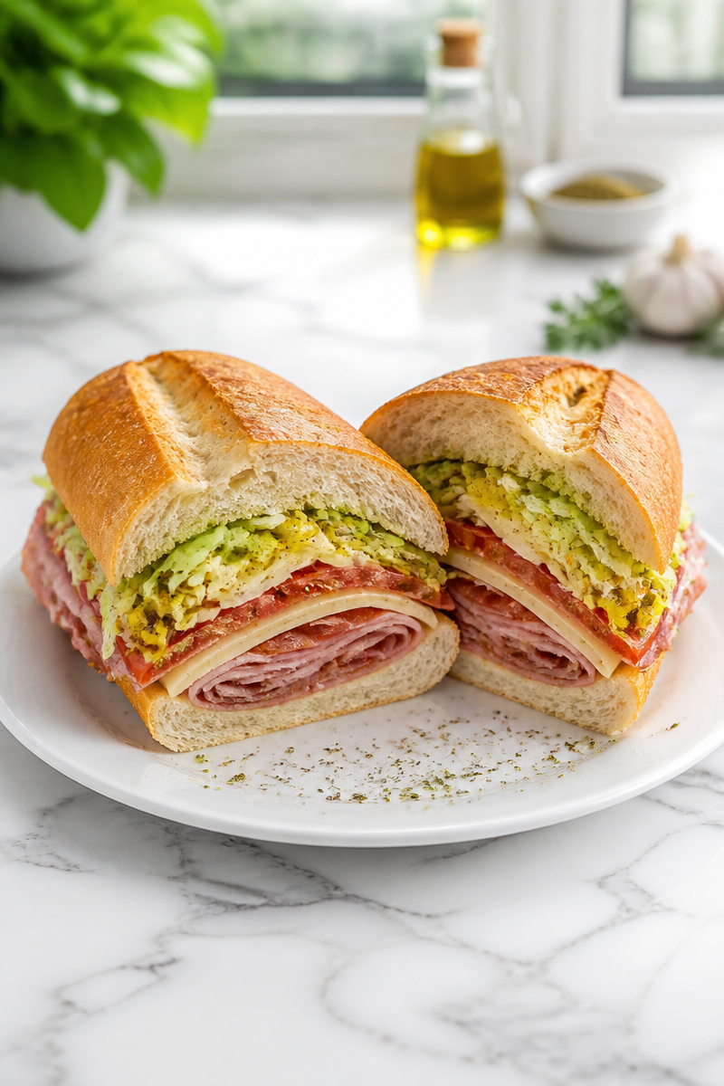 Easy Classic Italian Hoagie Sandwich