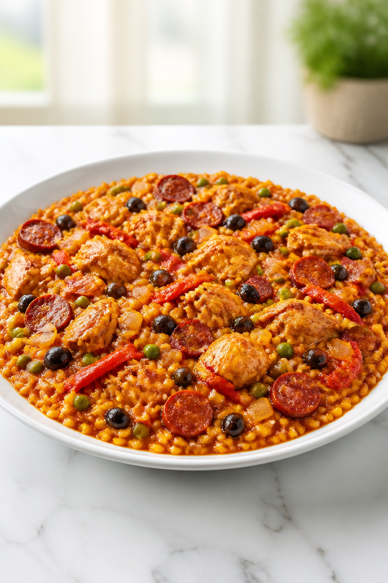 Classic Christmas Eve Chicken Paella