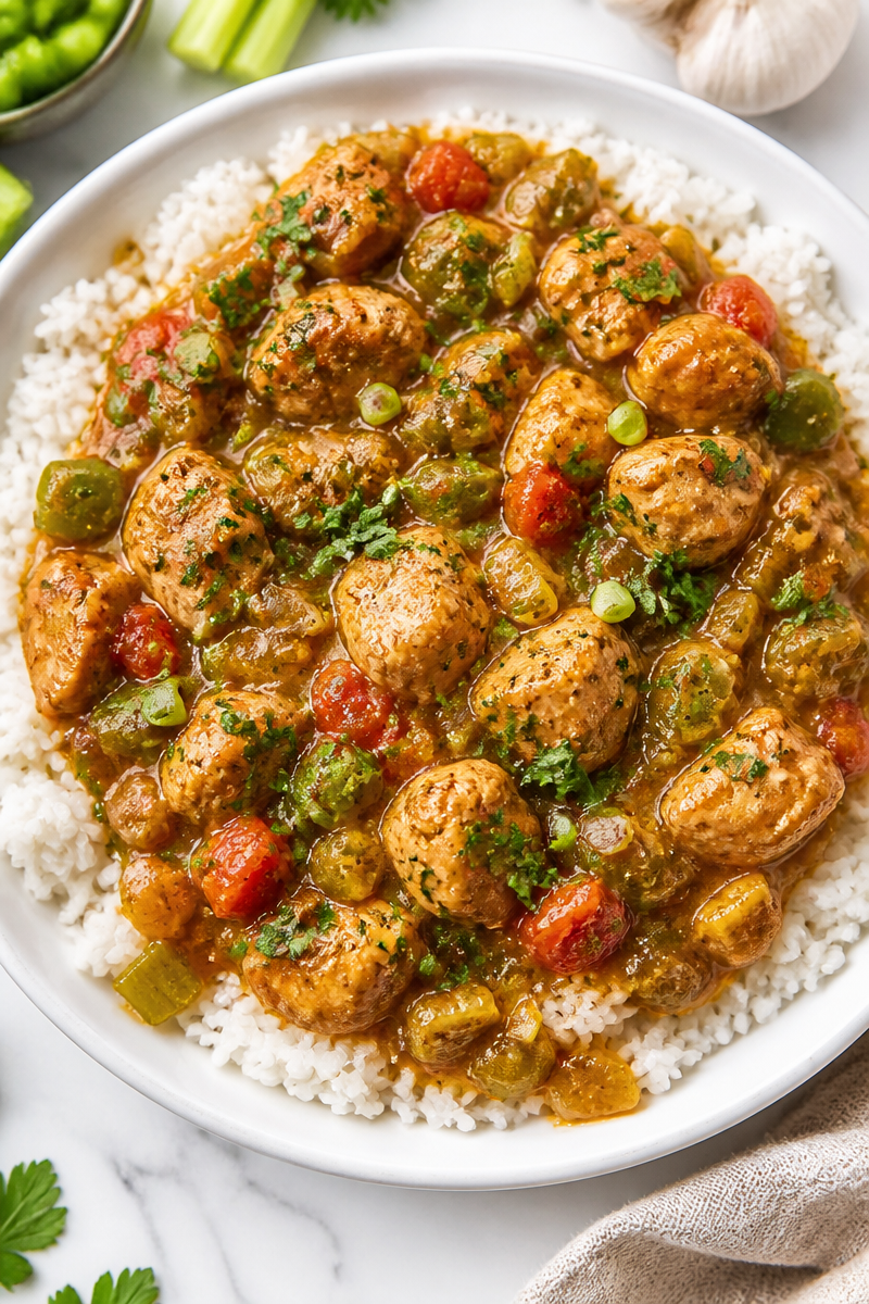 Easy Cajun Chicken Etouffee Dinner