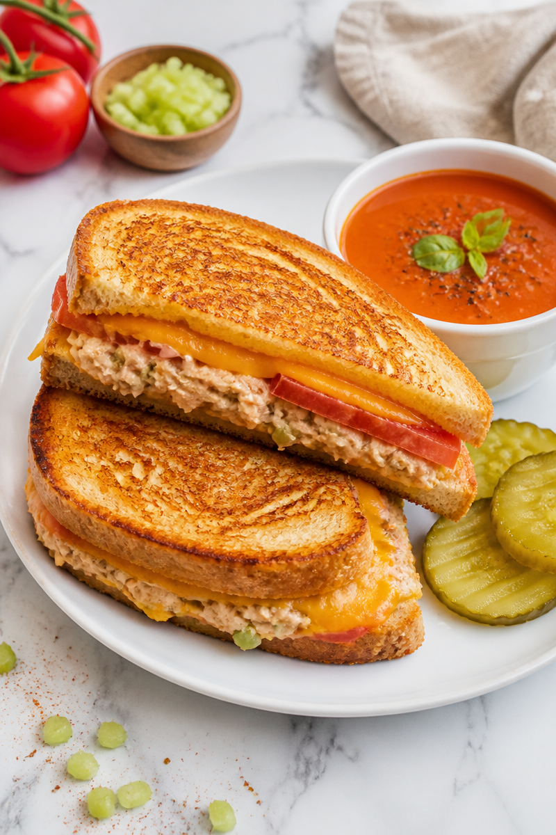 Easy Classic Tuna Melt Sandwich