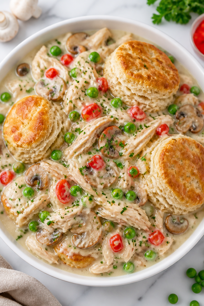 Easy Chicken A La King Dinner
