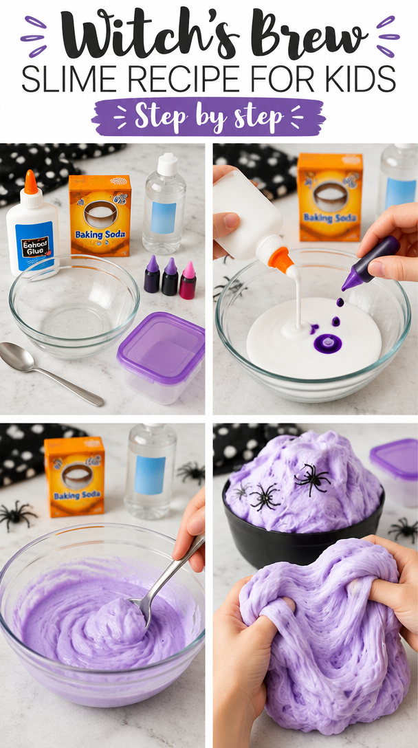 Witch's Brew Slime Recipe - Little Bins for Little Hands