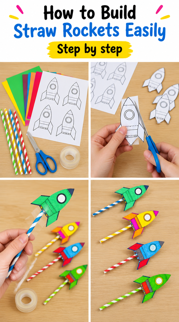 How to Make Straw Rockets