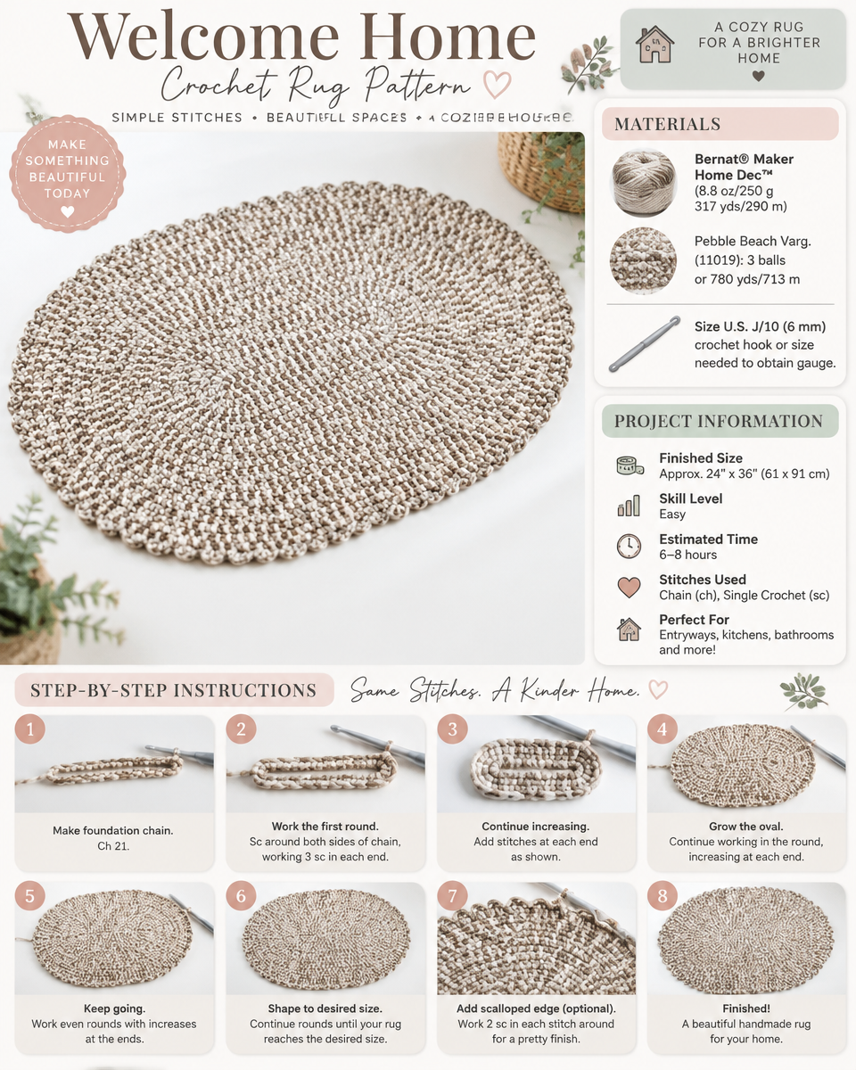 Welcome Home Crochet Rug