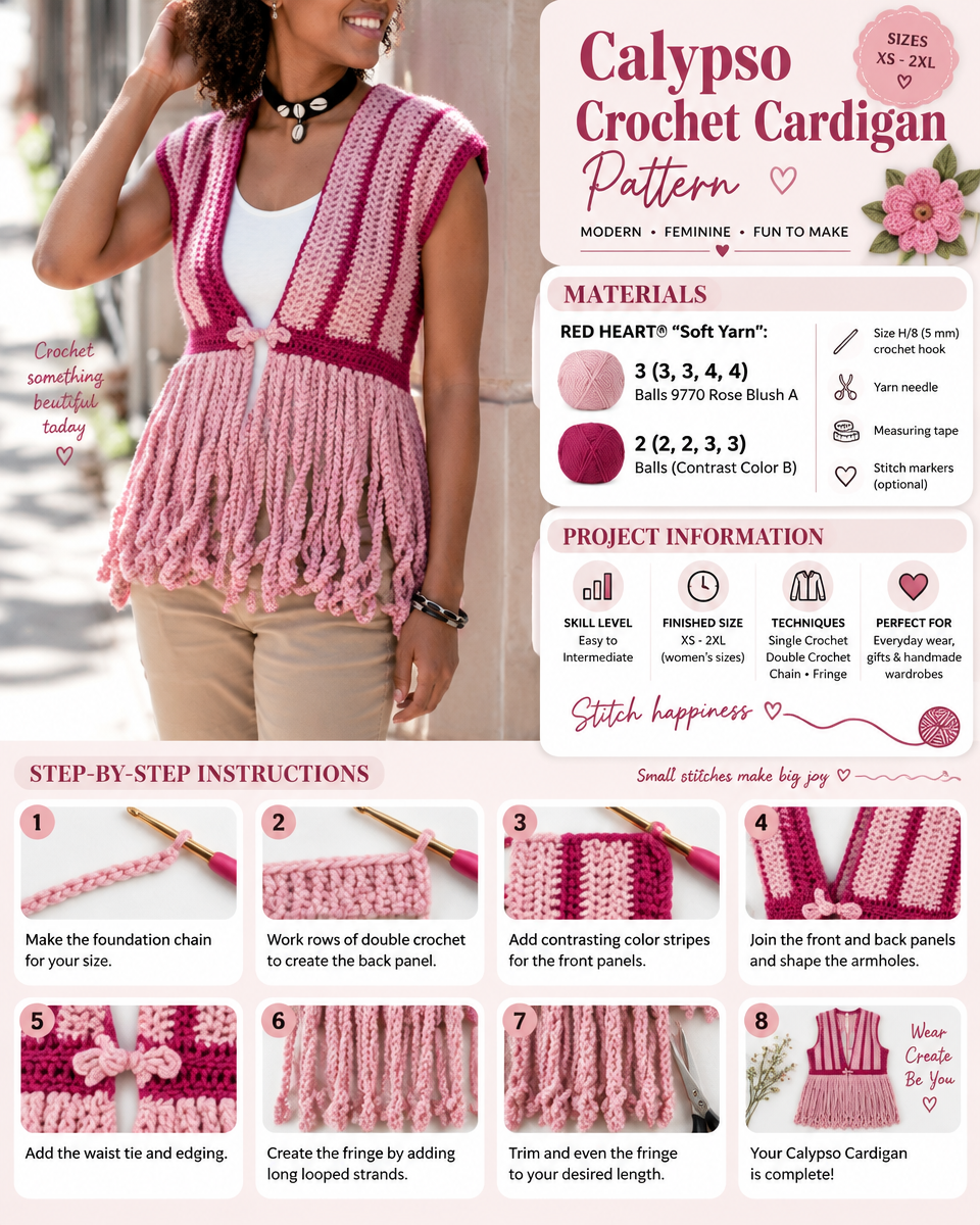 Calypso Crochet Cardigan Pattern: A Simple Step-by-Step Guide