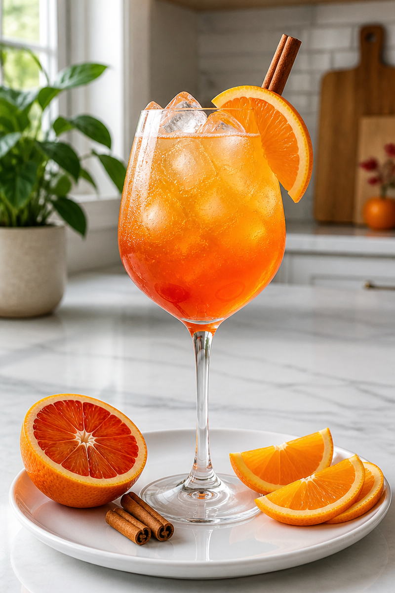 Easy Fall Aperol Spritz Cocktail