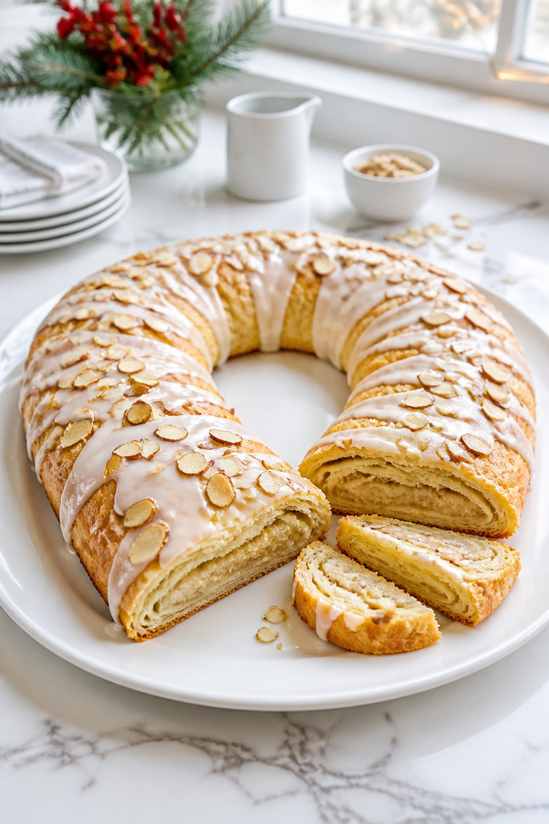 Classic Almond Kringle Christmas Morning Pastry