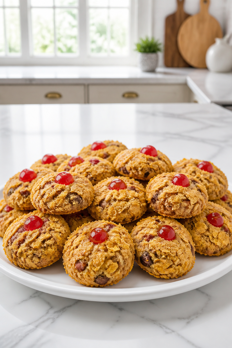 Classic Cherry Winks Christmas Cookie