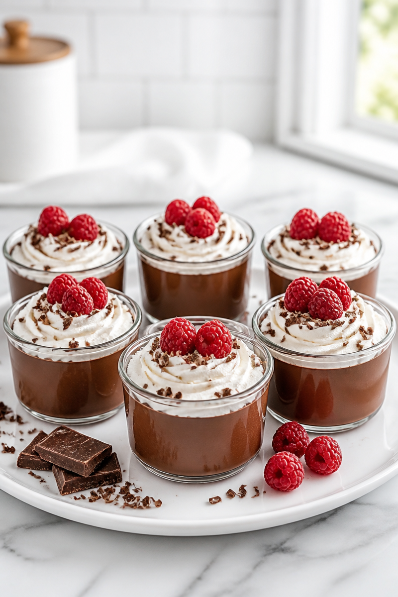 Classic Chocolate Pot De Creme Dessert