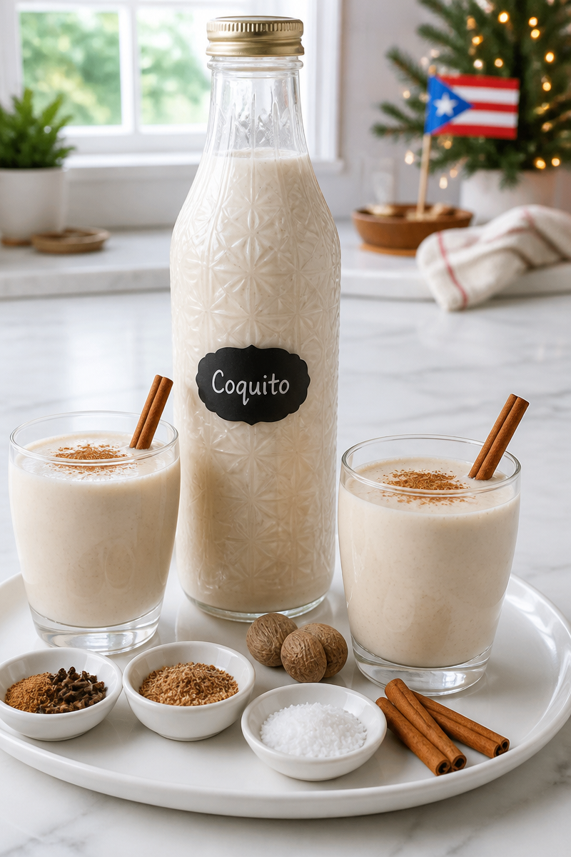 Classic Puerto Rican Coquito Holiday Drink
