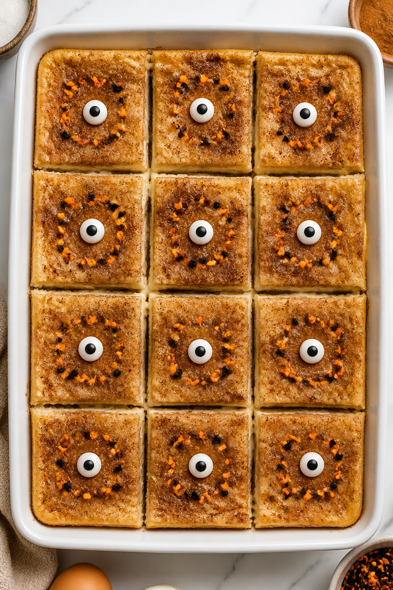 Easy Halloween Sopapilla Cheesecake Bar