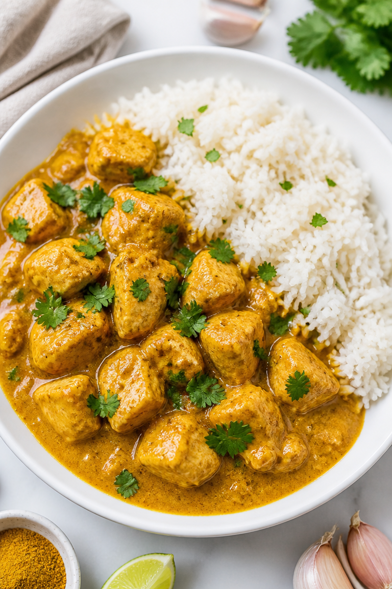 Easy Halloween Chicken Curry Dinner