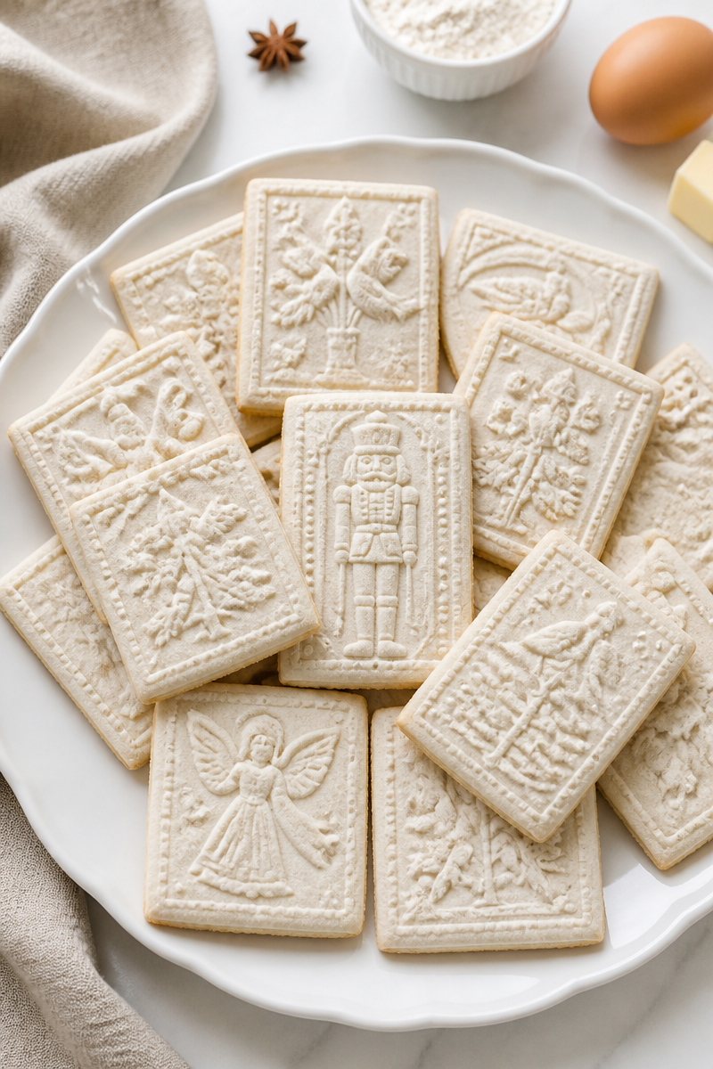 Classic German Springerle Christmas Cookie