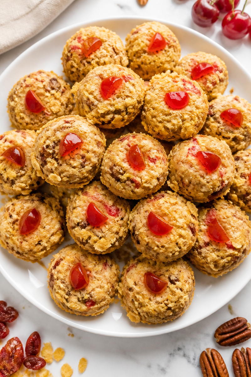 Classic Cherry Winks Christmas Cookie