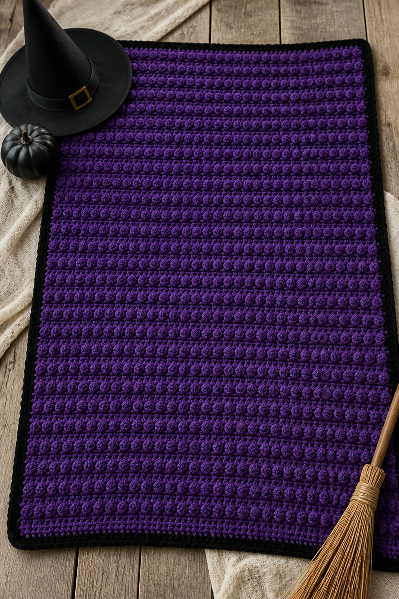 Crochet Witch Hat Puff Blanket