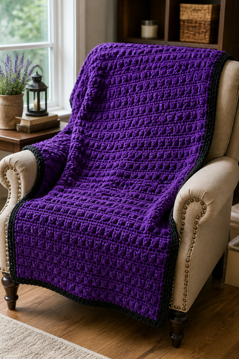 Crochet Witch Hat Puff Blanket