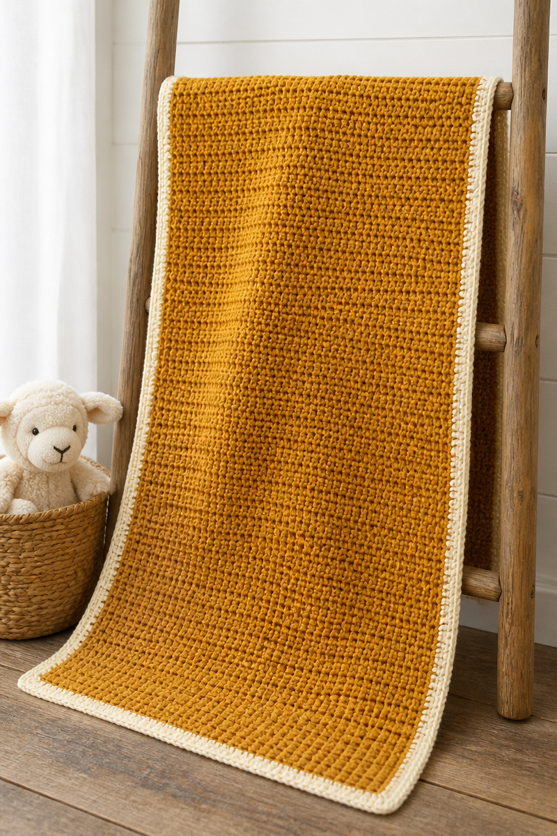 Crochet Apple Cider Baby Blanket