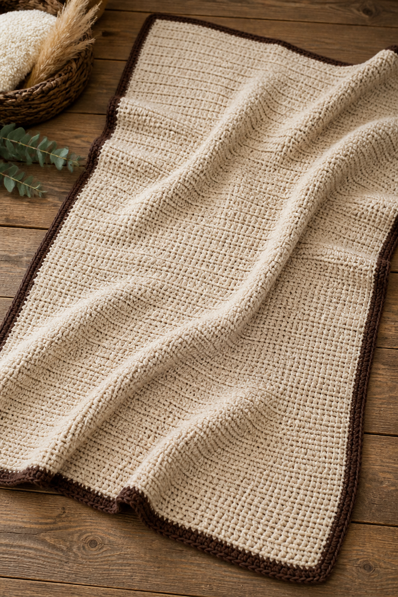 Crochet Cozy Fireside Baby Blanket