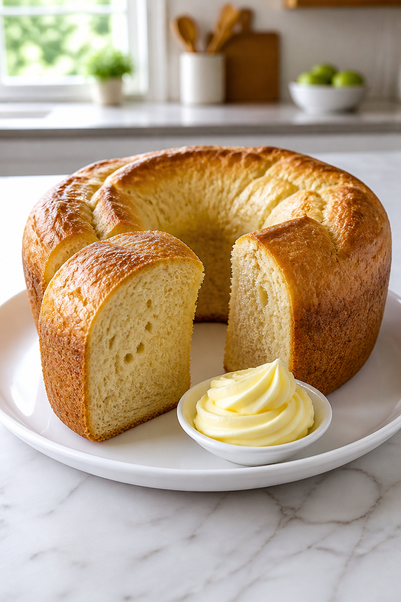 Classic Southern Sally Lunn Bread Loaf