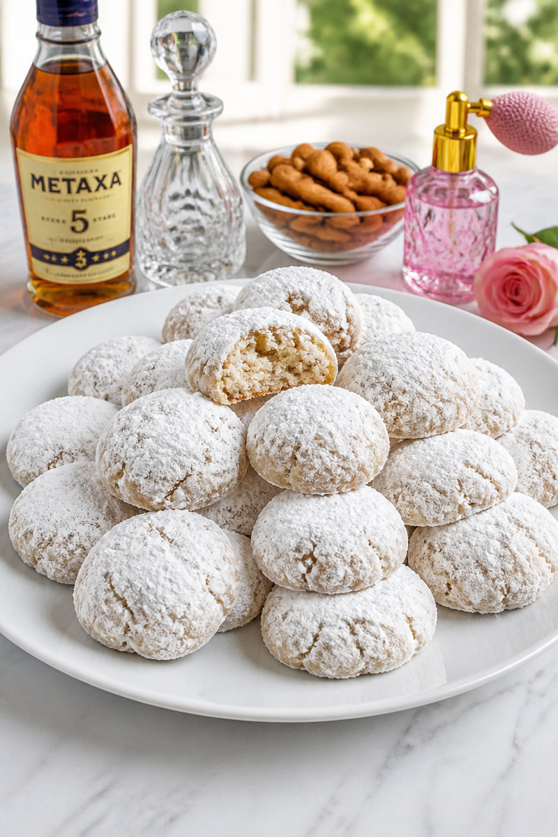 Classic Greek Kourabiedes Christmas Cookie