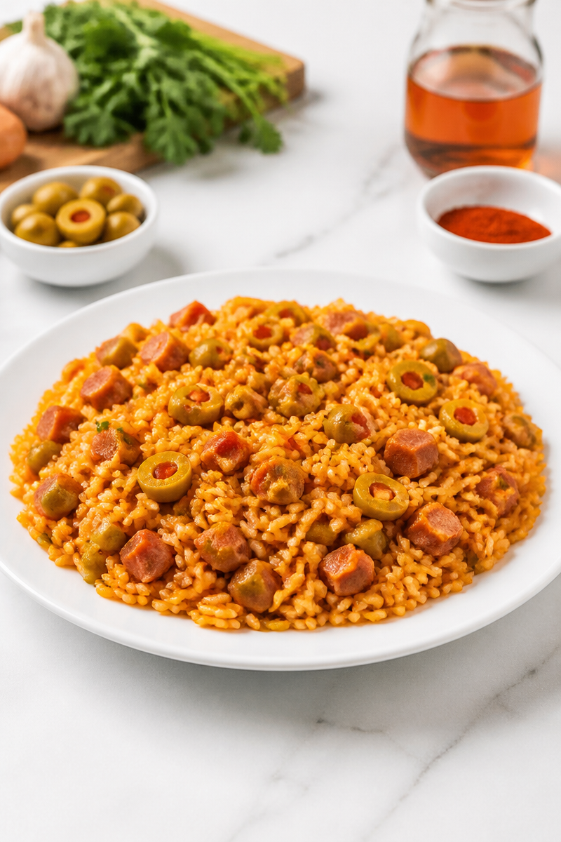 Classic Puerto Rican Arroz Con Gandules